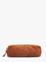 Etui Leder Milano Oranje velvet VE22116
